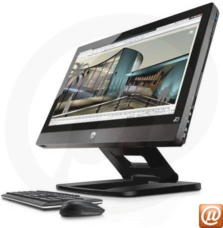 B2B63LA - Desktop-PC de alta performance Workstation All-in-One HP Z1 Xeon Quad-Core E3-1245 (3.30GHz) 4GB 160GB SSD 27" LED Gravador Blu-ray Windows 7 Professional 64 Wi-Fi N USB 3.0